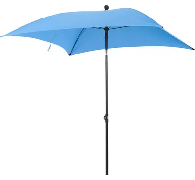 Produktbild von SIENA GARDEN CITY Push Mittelstockschirm 180x180 cm blau