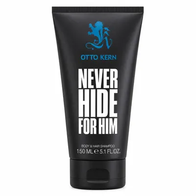 Produktbild von Otto Kern Never Hide for Him Body & Hair Shampoo Duschgel 150 ml, KI-generiertes Bild