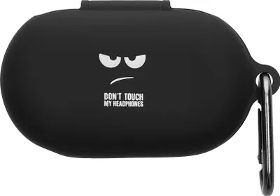 Produktbild von kwmobile Hülle kompatibel mit Anker Soundcore V20i Hülle - Silikon Kopfhörer Schutzhülle Case Cover Weiß Schwarz Schwarz