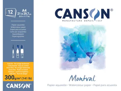 Immagine prodotto di CANSON C518408000 Tampone per acquerello CANSON "Montval", 210 x 297 mm, 300 g/m²