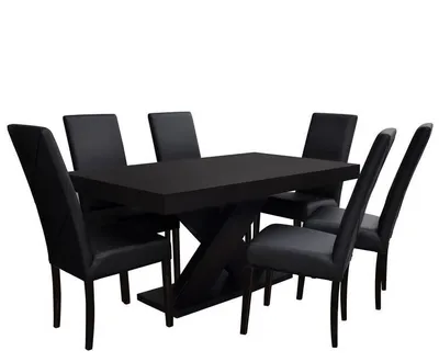 Obrázek produktu pro Jídelní set 6+1 MOVILE 8 - wenge / černá