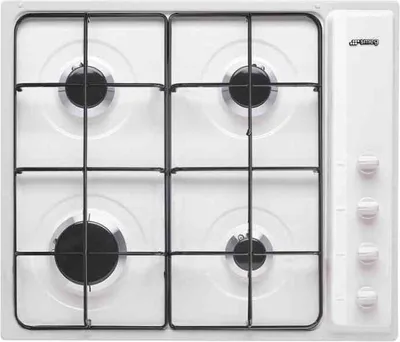 Zdjęcie produktu dla Smeg S64SB, Biały, Wbudowany, 60 cm, Gaz, Emaliowany, 4 stref(y)