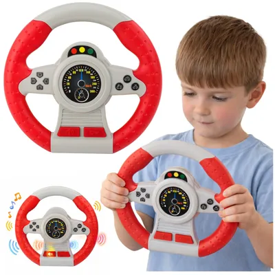 Produktbild von Interaktiver Lenkrad-Fahrsimulator, Lichter klingen rot