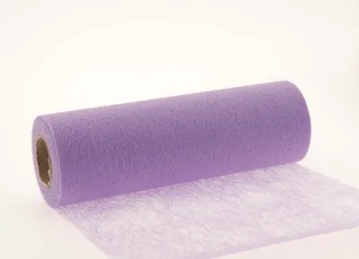 Produktbild von 20m Vlies Tischband B23cm Tischläufer Tischdeko Hochzeit Kommunion Konfirmation, Farbe:flieder
