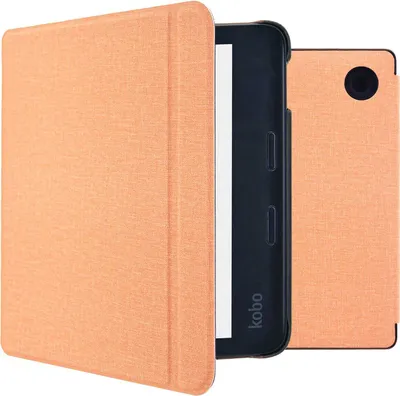 Obrázek produktu pro imoshion Canvas Sleepcover flip cover se stojánkem pro Kobo Libra 2 / Tolino Vision 6 - Peach