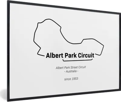 Produktbild von MuchoWow® Gerahmtes Poster Formel 1 - Australien - Rennstrecke 30x20 cm - Poster mit Schwarzem Bilderrahmen Wandposter Rahmen Foto Bilder - Kunstdruck - Bild-Poster