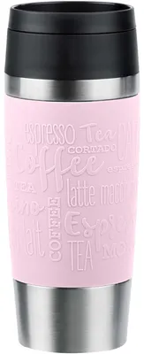 Produktbild von EMSA Travel Mug Classic , Pink, Edelstahl, Silikon, Edelstahl, Polypropylen (PP), 36 ml, 8,3 cm, 200 mm