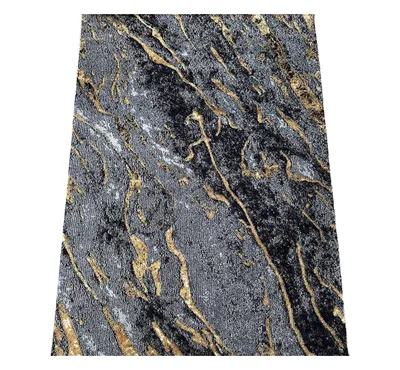 Zdjęcie produktu dla Prostokątny dywan 120x180 COALINGA 2 - złoty / szary / czarny