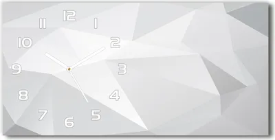 Produktbild von Wanduhr aus Glas – 60x30 cm - Glasbild - Glasuhr - Gehärtetes Glas - weisse-zeiger - Abstraktion Hintergrund