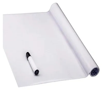 Produktbild von Selbstklebender Whiteboard-Wandaufkleber in Weiß, wasserfest, 44x200 cm