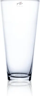 Obrázok produktu pre Sklenená váza 30 cm, kužeľovitá, priehľadná, na kvety