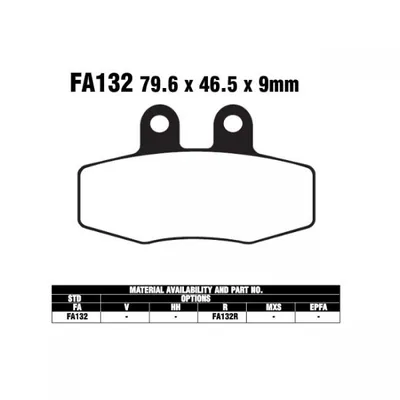 Immagine prodotto di Pastiglie freno EBC Goldstuff FA132R