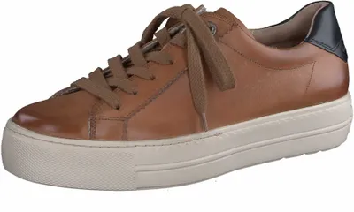 Immagine prodotto di Paul Green 5241 07 Sneaker da donna in cuoio - Nero, Marrone, taglia 3½