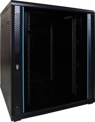 Produktbild von DSIT 18 HE 19” Serverschrank, mit Glastür (BxTxH) 800 x 800 x 1000mm (DS8818)