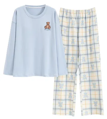 Productafbeelding van Solidchoice - Meisjes Katoenen Pyjama Set voor Comfortabel Slapen