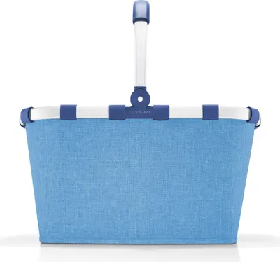 Produktbild von reisenthel carrybag, Einkaufskorb, Korb, Picknickkorb, Tragetasche, Polyestergewebe, Frame Twist Azure, 22 L, BK4098
