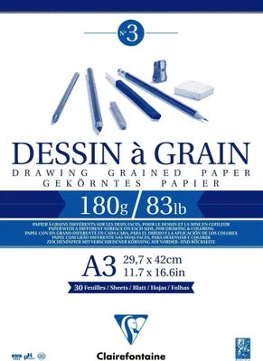 Obrázek produktu pro Clairefontaine 3329680966220, Sešit s uměleckým papírem, 180 g/m², 20 listy