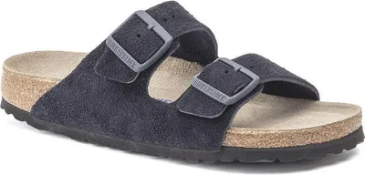 Produktbild von Birkenstock Arizona Wildleder Blau Schmales Fußbett - Pantoffel - 1020716
