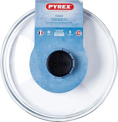 Produktbild von Pyrex Klassisches Küchenzubehör - Deckel de Glas universal für Kochtöpfe, 24 cm (Pack de 2)