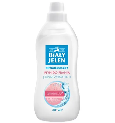 Obrázek produktu pro Biały Jeleń, Płyn do prania delikatnych tkanin, 1 l