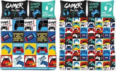 Produktbild von Bettwäsche-Set "Gamer For Life" AG2661 (Einzelbett) (Bunt)