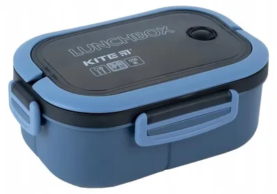 Image de Boîte à lunch à compartiments avec couverts et poignée, 1 200 ml, KITE