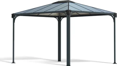 Produktbild von Palram - Canopia Martinique 3600 Metall Pavillon mit festem Dach 3x4 m