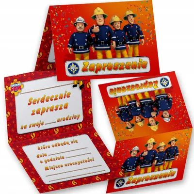 Image de Invitation anniversaire - STRAŻAK SAM NA PRZYJĘCIE WIELE WZORÓW