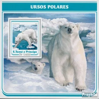 Produktbild von Briefmarken Sao Tome e Principe 2017 Mi Block 1275 (kompl. Ausgabe) postfrisch Eisbären