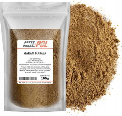 Zdjęcie produktu dla GARAM MASALA 100g Indyjska przyprawa aromatyczna mieszanka jakość Kol-Pol