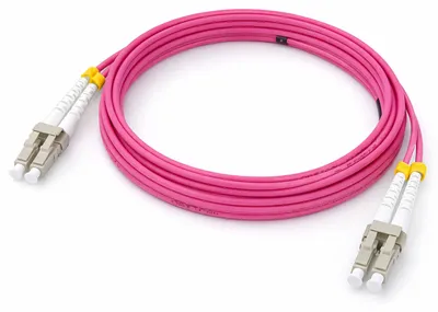 Produktbild von hb-digital LWL Patchkabel OM4 LC-LC (UPC) 50/125µm 10m violett