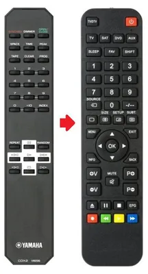 Produktbild von Ersatz Fernbedienung Yamaha CDX2 - V492580