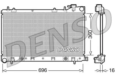 Produktbild von DENSO DRM36002 Kühler Wasserkühler Motorkühler