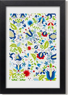 Produktbild von Bild 20x30 MDF-Rahmen, Wandkunst Ethnisches Muster