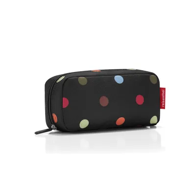 Immagine prodotto di reisenthel multicase, kulturbeutel, schminktasche, beautycase, federmappe, dots / schwarz mit bunten punkten, WJ7009