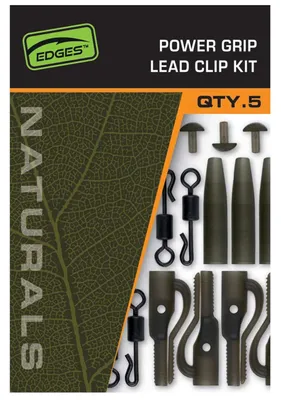 Produktbild von Fox Edges Naturals Power Grip Lead Clip Kit - Zubehör für Karpfenbleie