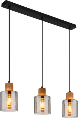 Produktbild von Globo Lighting Hängeleuchte Metall schwarz matt, 3x E27
