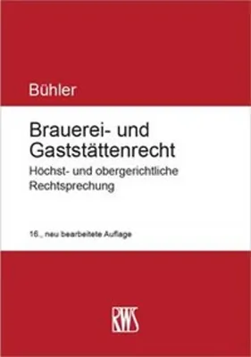 Obrázok produktu pre Brauerei- und Gaststättenrecht