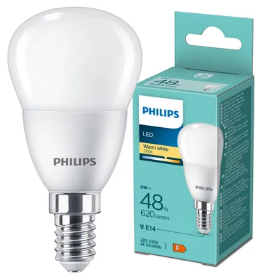 Obrázok produktu pre Philips 8719514313248, 6 W, 48 W, E14, 620 lm, 15000 h, Teplá biela