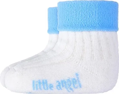 Produktbild von Frotteesocken Outlast® - weiß/hellblau, 15-19 | 10-13 cm