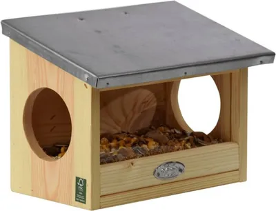 Produktbild von Esschert Design Eichhörnchen-Futterhaus 25,3x17,6x18,7 cm