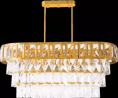 Obrázek produktu pro Oválný lustr stropní lampa lustr lustr stropní křišťálová lampa