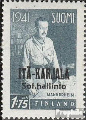 Produktbild von Briefmarken Finnische Bes. Ostkarelien 1942 Mi 23 postfrisch Aufdruckausgabe