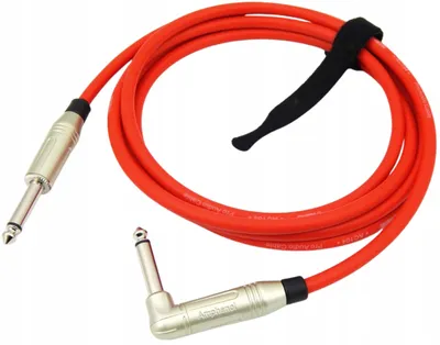 Produktbild von KLOTZ Gitarrenkabel Klinke 6,3mm Winkelstecker Rot 0,5m