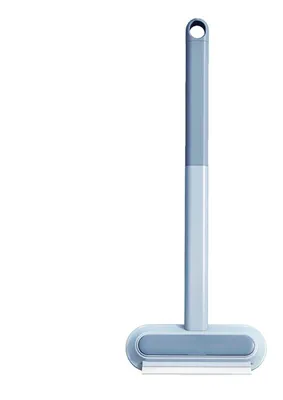 4-in-1 Bandborstelset mit Teleskopstange, Tierhaarentferner, Blau, 45 cm