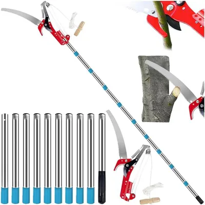 Produktbild von Teleskop-Handsäge 82 bis 448 cm, 2-in-1, für Baumschnitt