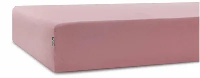 Produktbild von MUMLA Baumwoll-Spannbettlaken Staubrosa 80x200 cm