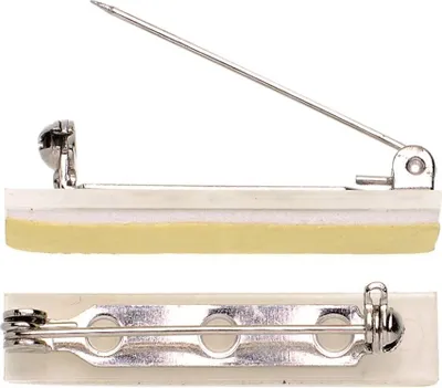 Produktbild von Glorex Broschennadel 25 mm 3 Stück, silberfarben