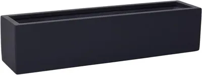 Immagine prodotto di Vasi da balcone in fibra di vetro, colore antracite, dimensioni 15x80 cm