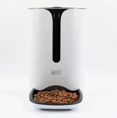 Productafbeelding van Automatische voerdispenser voor huisdieren, wit. (Merk: BOT)